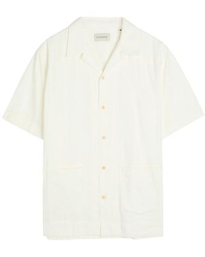 Oliver Spencer Embroidered Cotton Shirt - White
