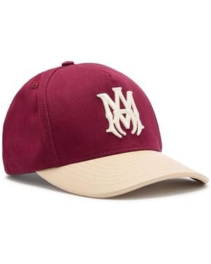 Amiri Two Tone Logo-Embroidered Cotton Cap