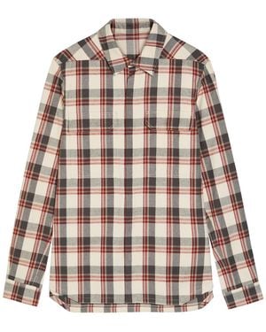 Rick Owens Camicia Plaid Flannel Shirt - Multicolor