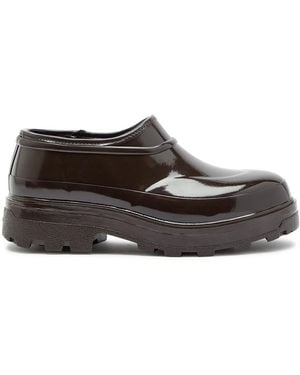 Kassl Beth Glossed Rubber Boots - Brown