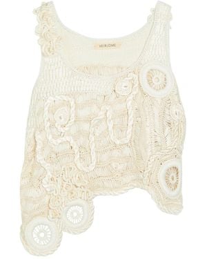Heirlome India Woven Silk And Cotton-Blend Top - Natural
