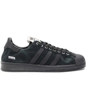 Adidas x Song For the Mute Superstar 82 Paneled Suede Sneakers - Black