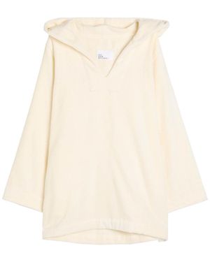 Lisa Marie Fernandez Hooded Terry Beach Tunic - Natural