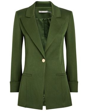 Alice + Olivia Burns Woven Blazer - Green