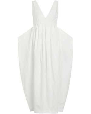 Rohe Sculpted Cotton-Blend Poplin Maxi Dress - White