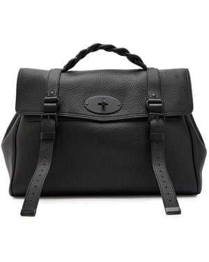 Mulberry Alexa Grained Leather Top Handle Bag - Black