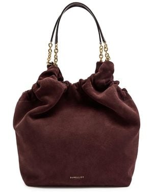 DeMellier London Miami Suede Tote - Red