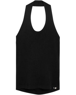 Extreme Cashmere N°409 Jerry Cotton And Cashmere-Blend Top - Black