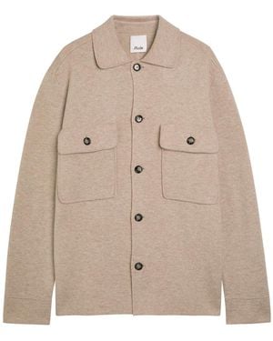 Allude Wool And Cashmere-Blend Overshirt - Natural