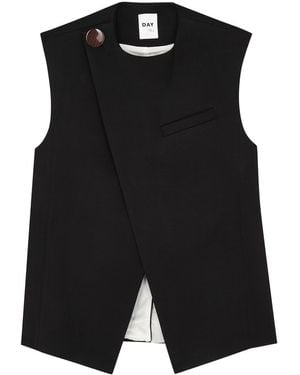 Day Birger et Mikkelsen Enid Cross-over Twill Top - Black