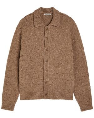 YMC Rat Pack Wool-Blend Cardigan - Brown