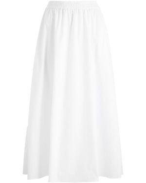 Matteau Cotton-Poplin Midi Skirt - White