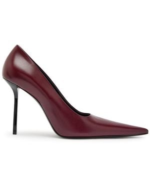 Victoria Beckham Victoria 100 Leather Court Shoes - Purple