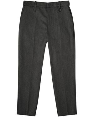 WOOYOUNGMI Tapered-Leg Wool Trousers - Grey