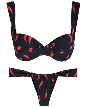 Leslie Amon Bondi Born Mckenna Designer Contrast & Swimsuit, S - Black