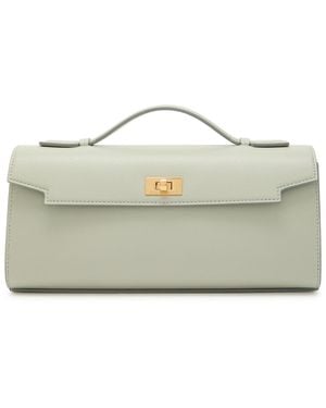 Anya Hindmarch Mortimer Leather Clutch - Blue
