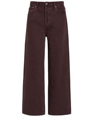 Agolde Ren Wide-Leg Jeans - Brown