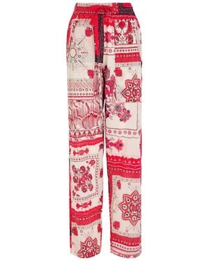 Isabel Marant Fedora Cotton Trousers - Red