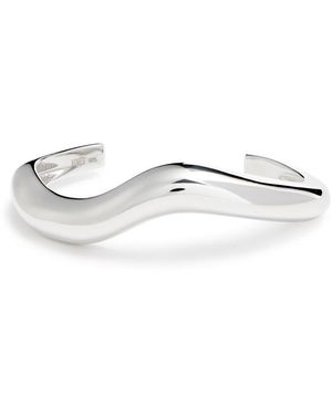 AGMES Medium Astrid Sterling Bracelet - White