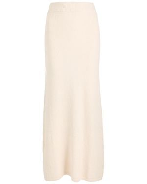Almada Label Umi Knitted Bouclé Pencil Skirt - Natural