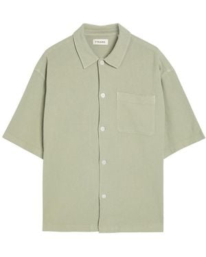 FRAME Woven Cotton Shirt - Green