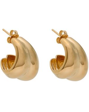 Nina Gordon Mega Hoop 14Kt Vermeil Earrings - Metallic