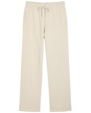 Cole Buxton Logo-Embroidered Straight-Leg Sweatpants - Natural