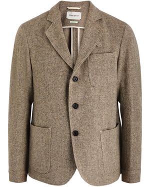 Oliver Spencer Solms Herringbone Wool Jacket - Brown