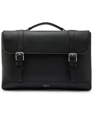 Mulberry Chiltern Grained Leather Brief Case - Black
