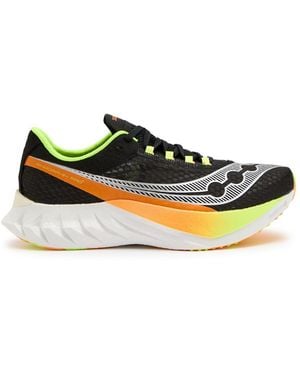 Saucony Endorphin Pro 4 Panelled Mesh Trainers - Green