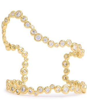 Alexis Asterales Crystal-Embellished 14Kt-Plated Cuff - Metallic