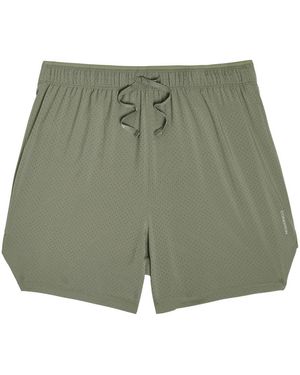 Condition Aero Perforated Stretch-Jersey Shorts - Green