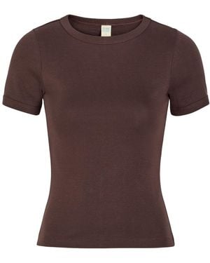 Flore Flore Car Cotton T-Shirt - Brown