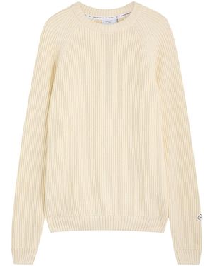 Percival Auxiliary Ribbed Cotton Jumper - Natural