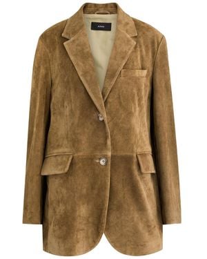 Arma Benny Suede Blazer - Green