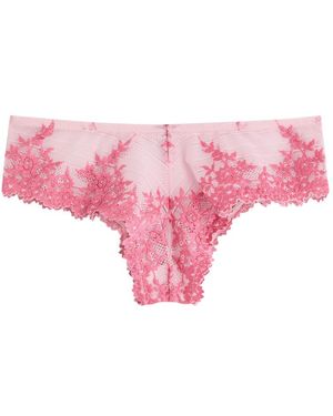 Wacoal Embrace Lace Embroidered Briefs - Pink