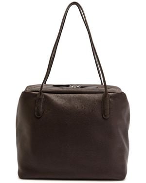 【関税&送料込】The Row Henri Bag Brown In Grained Leather The Row Henri bag brown in grained leather | TheDoubleF