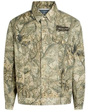 BBCICECREAM Camouflage Logo-Embroidered Cotton Jacket - Grey