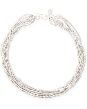 Sapir Bachar Multi-Snake Sterling Choker - White