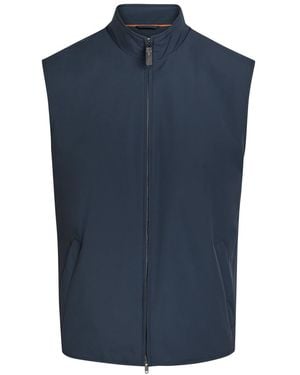Tod's High-Neck Stretch-Shell Gilet - Blue