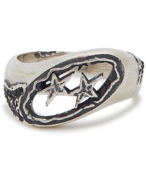 Twojeys Wraped Sterling-Plated Ring - Metallic