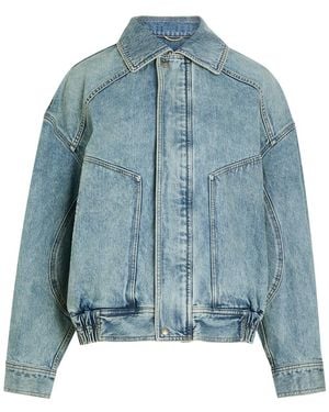 Saint Laurent Panelled Jacket - Blue