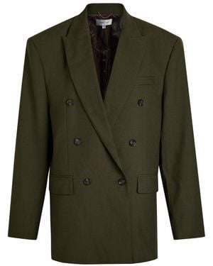 Ronny Kobo 1988 Double-Breasted Woven Blazer - Green