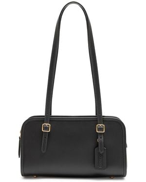 COACH Swing Leather Shoulder Bag - Black