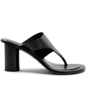 A.Emery Hardie 70 Thong Mules - Black