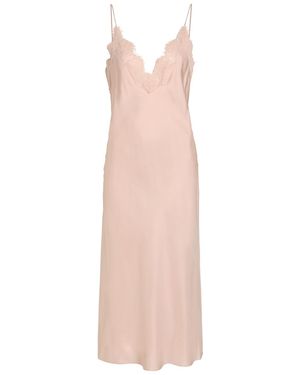 Rohe Lace-Trim Silk Midi Slip Dress - Pink