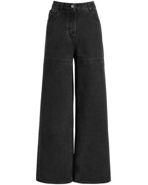 デニム・ジーパン THE ATTICO Women Denim Pants 24A241WCP113D066 100 Black The Attico Jeans for Women | Online Sale up to 50% off | Lyst