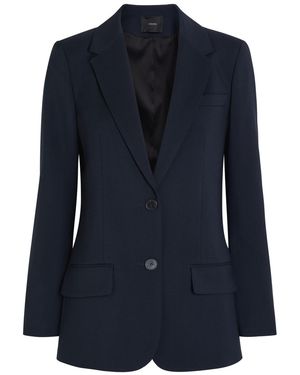 JOSEPH Jackie Stretch-Wool Blazer - Blue