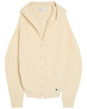 Stella McCartney Hooded Cashmere And Wool-Blend Cardigan - Natural