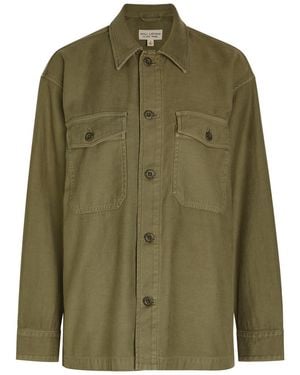 Nili Lotan Howard Cotton Overshirt - Green